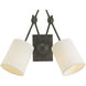 Compass 12 inch 120 watt Black Iron Swing Arm Wall Light